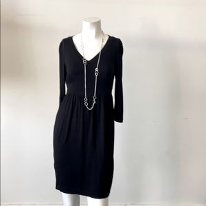 Joe Fresh black stretchy casual 3/4 sleeve dress